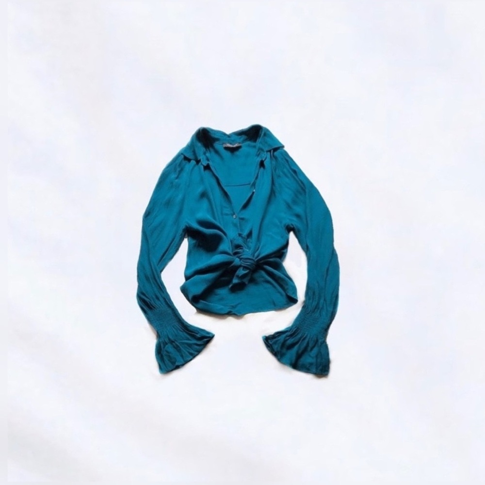 olivaceous ⋆ button front top